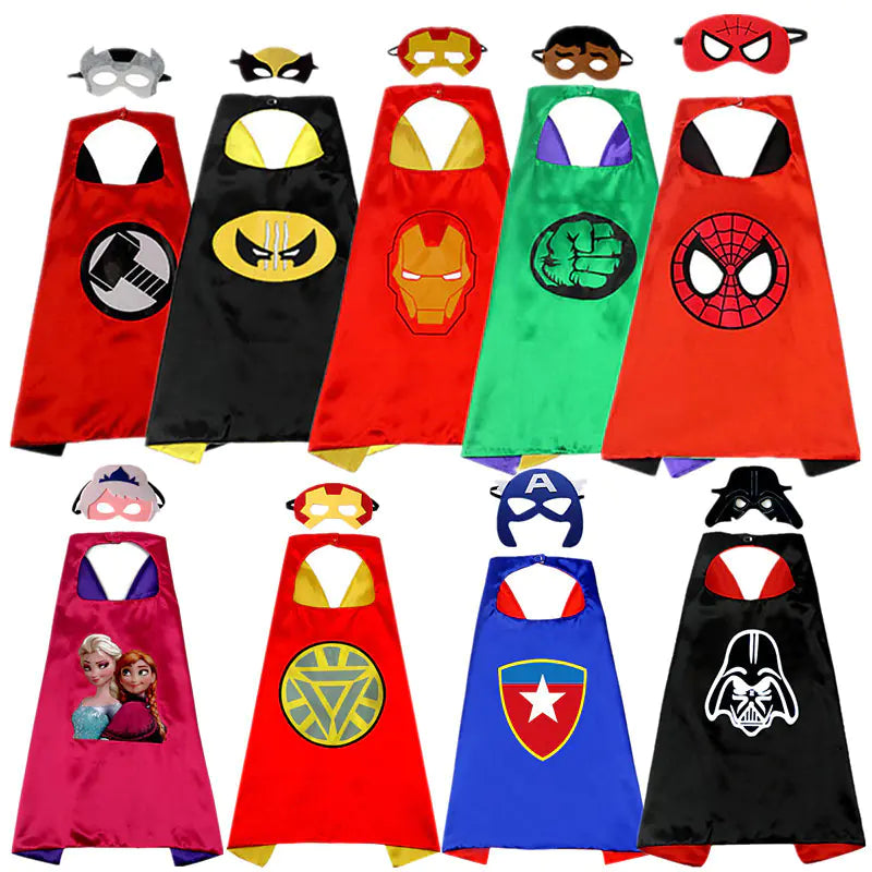 Kids' Superhero Cape for Halloween Dress-Up Party