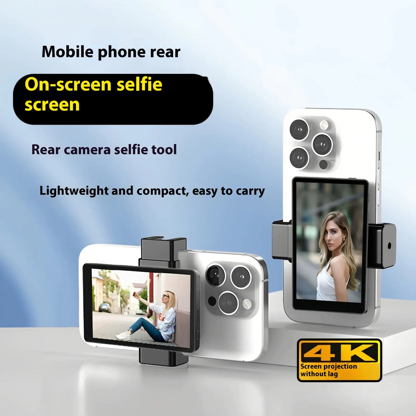 Rear Selfie HDMI Screen Sharing Device