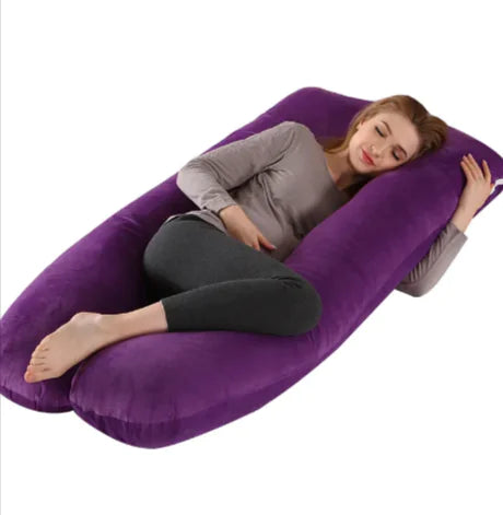U-Shaped Side Sleeping Maternity Pillow with Leg Support