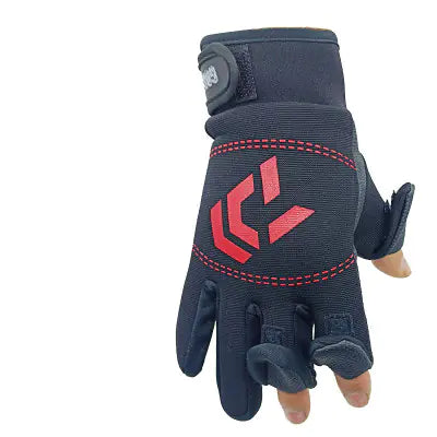 Fishing Gloves with Three-Finger Design for Competition