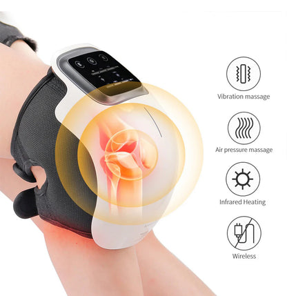 Smart Knee Massager with heat, Red light and massage therapy
