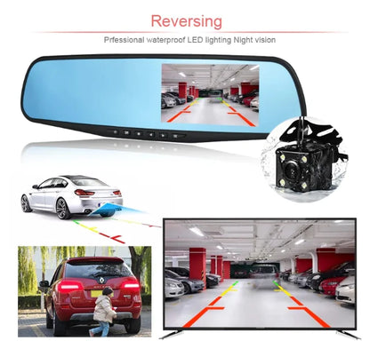 Dual Lens 4.19" Car Dash Cam 1080P Front and Rear