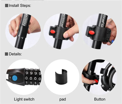 LED Lamp Anti-Theft Password Lock