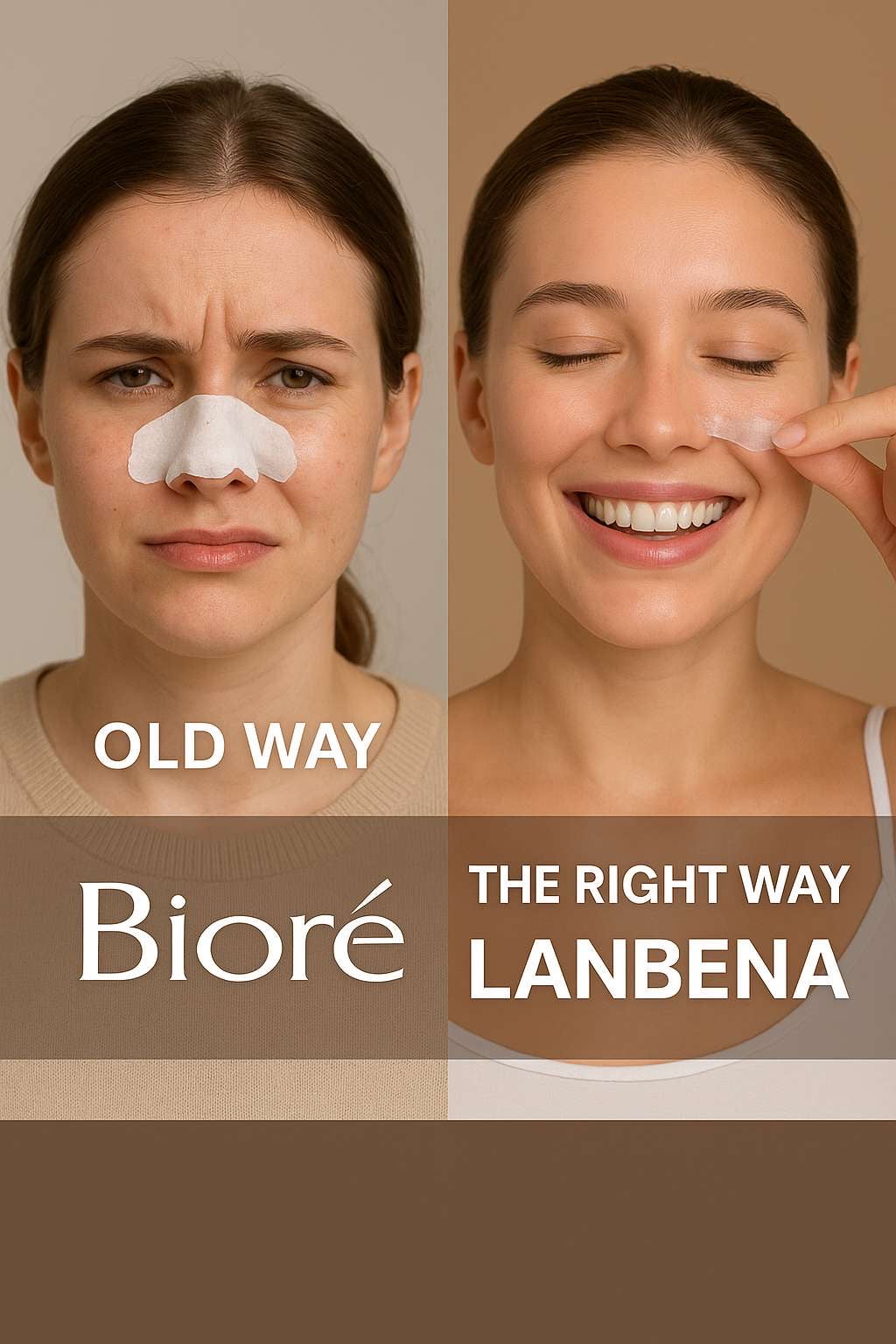 LANBENA Blackhead Remover Nose Mask with 60 Sheets