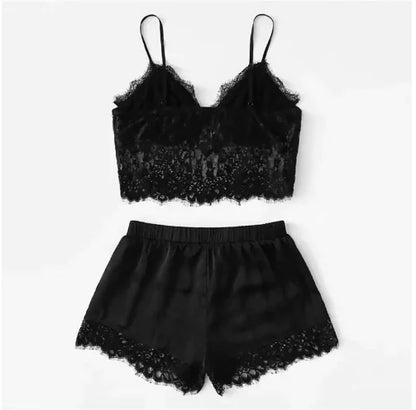 Lace Sleepwear Set - Women's Sexy Lingerie Outfit