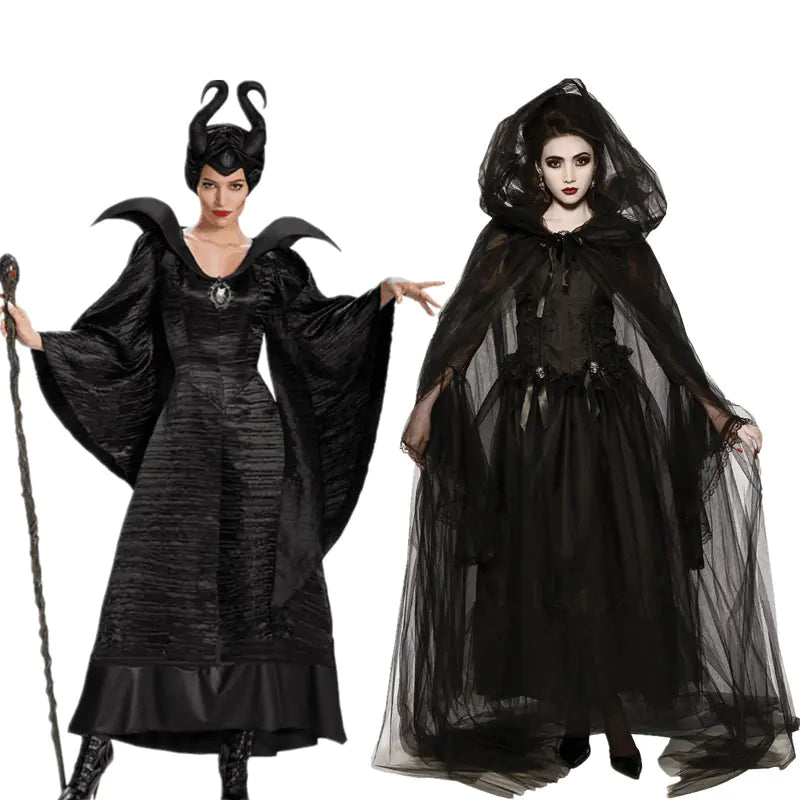 Dark Witch Costume for Role Play and Halloween