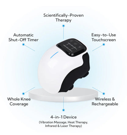 Smart Knee Massager with heat, Red light and massage therapy