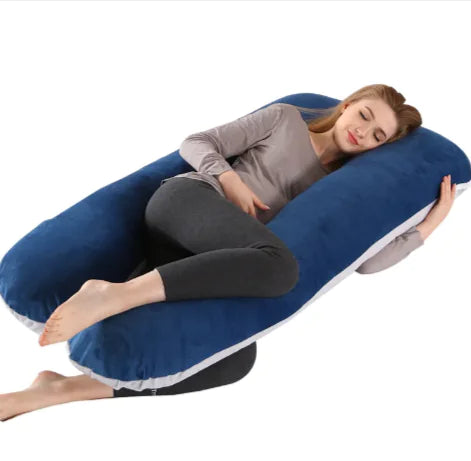 U-Shaped Side Sleeping Maternity Pillow with Leg Support