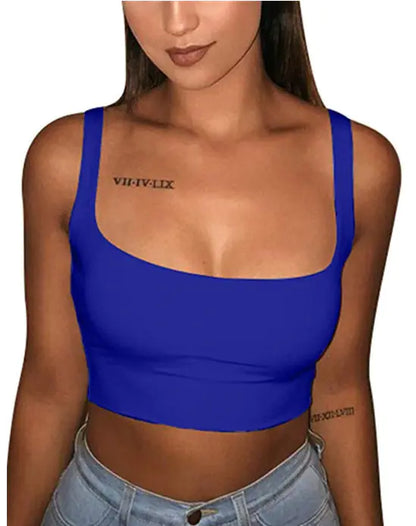 Sexy Slim-Fit Solid Strap Top for Women