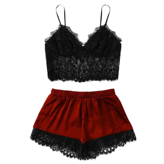 Lace Sleepwear Set - Women's Sexy Lingerie Outfit