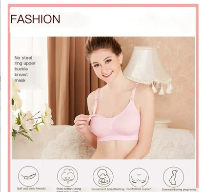 Seamless Nursing Bra for Maternity and Postpartum Use