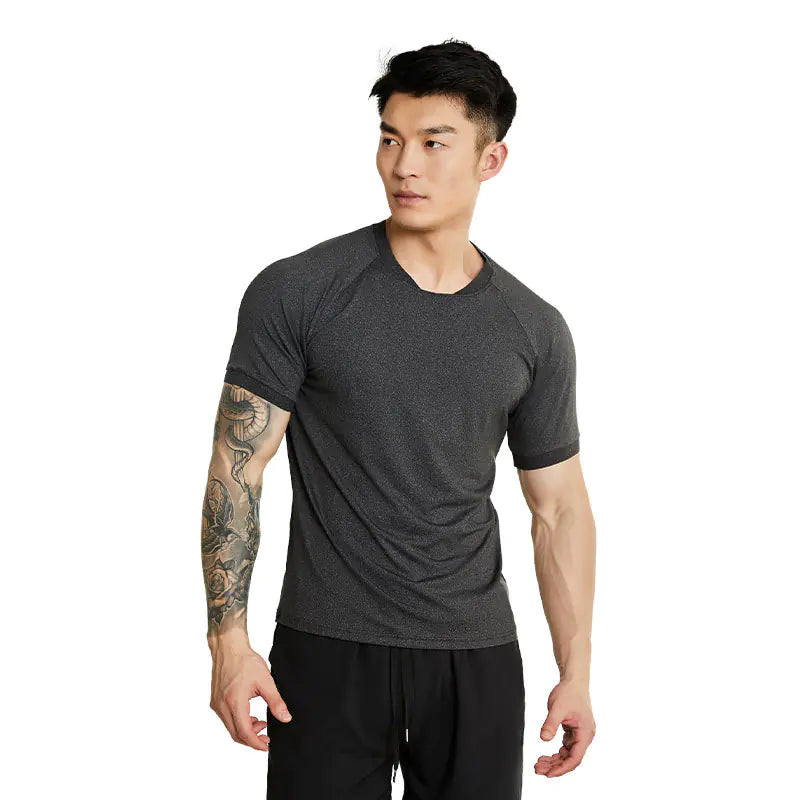 Men's Fitness Short Sleeve Quick-Dry Casual T-Shirt