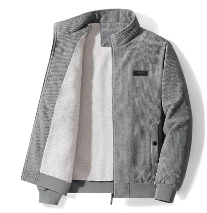 Men's Thickened Corduroy Lamb Coat - Plus Size Winter Jacket