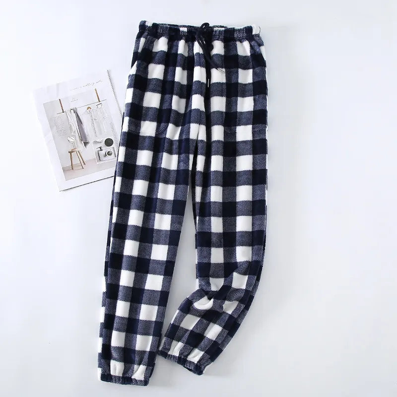 Thick Flannel Plaid Pajama Pants