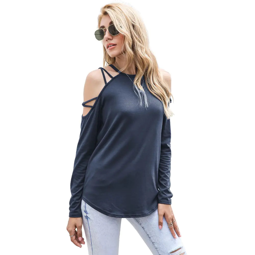 Long Sleeve Off-Shoulder Top for Women