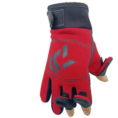 Fishing Gloves with Three-Finger Design for Competition