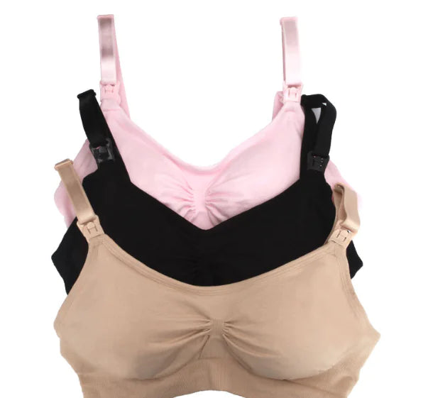 Seamless Nursing Bra for Maternity and Postpartum Use