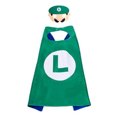 Mario Brothers Superhero Cape Costume for Kids