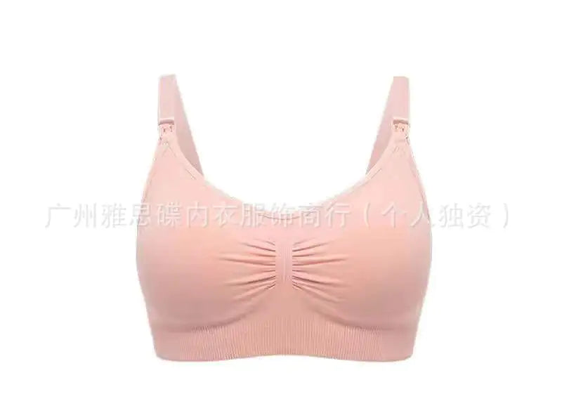 Seamless Nursing Bra for Maternity and Postpartum Use