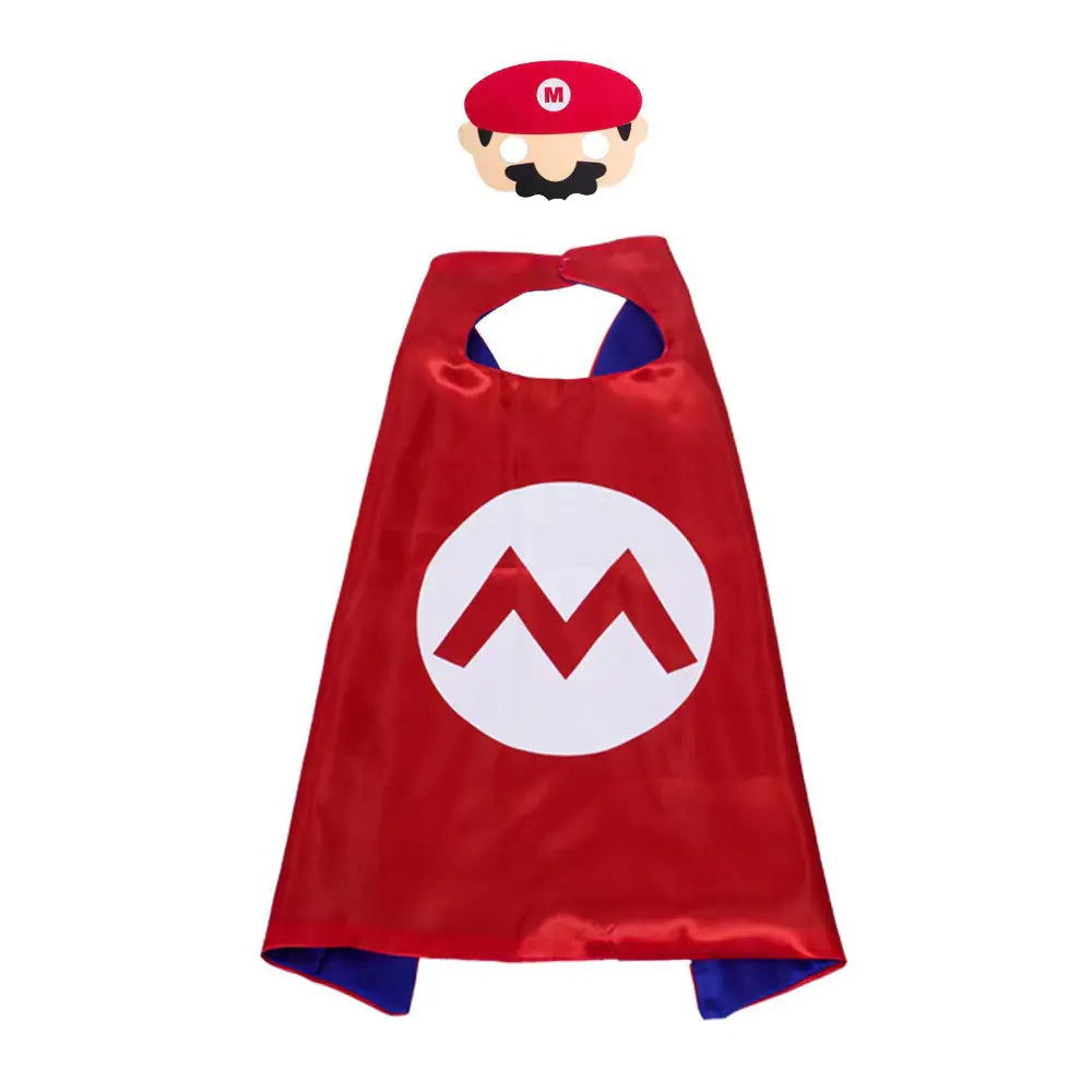 Mario Brothers Superhero Cape Costume for Kids