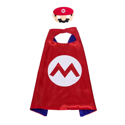 Mario Brothers Superhero Cape Costume for Kids