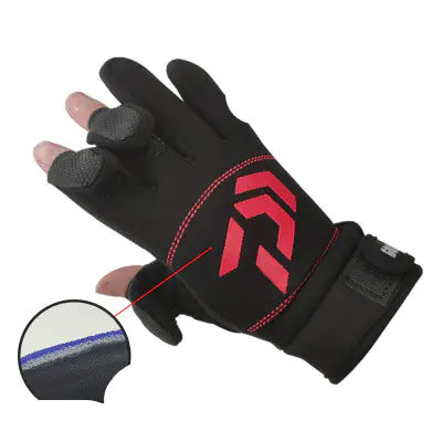 Fishing Gloves with Three-Finger Design for Competition