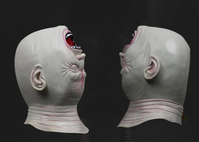 Halloween Alien Head Mask with Zombie Demon Design