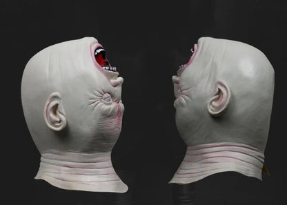 Halloween Alien Head Mask with Zombie Demon Design