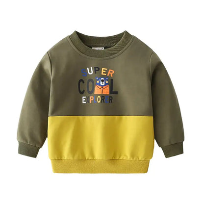 Cute Soft Cotton Cartoon Unhooded Kids' Clothing