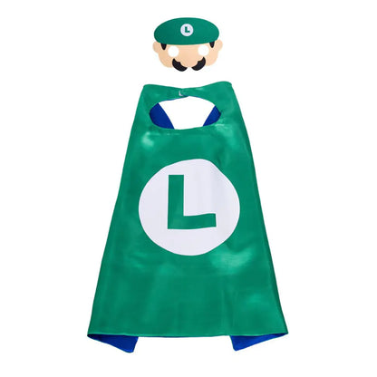 Mario Brothers Superhero Cape Costume for Kids