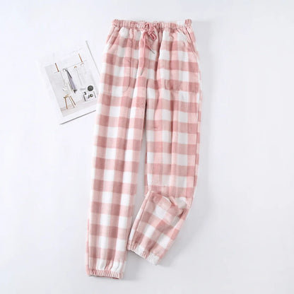 Thick Flannel Plaid Pajama Pants
