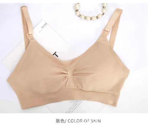 Seamless Nursing Bra for Maternity and Postpartum Use
