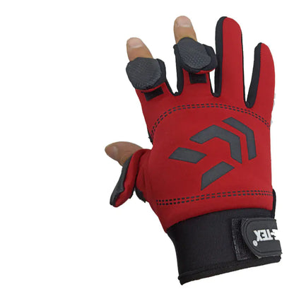Fishing Gloves with Three-Finger Design for Competition