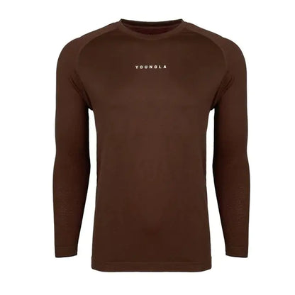 Men's Long Sleeve Fitness T-Shirt - Quick Dry & Breathable