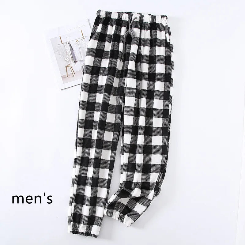 Thick Flannel Plaid Pajama Pants