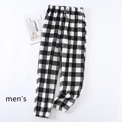 Thick Flannel Plaid Pajama Pants