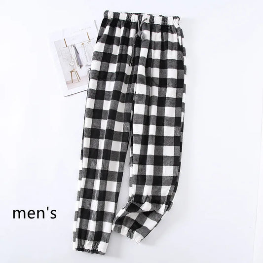 Thick Flannel Plaid Pajama Pants