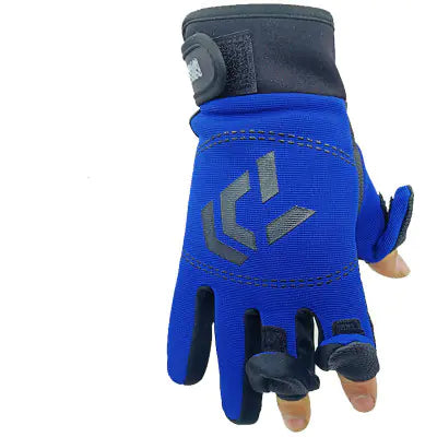 Fishing Gloves with Three-Finger Design for Competition