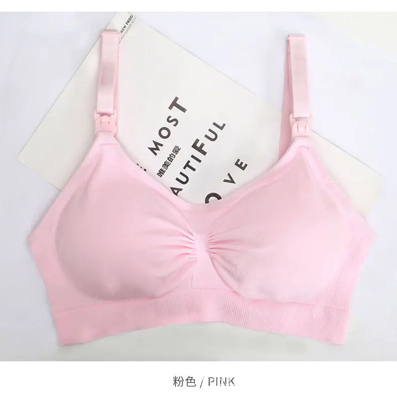 Seamless Nursing Bra for Maternity and Postpartum Use