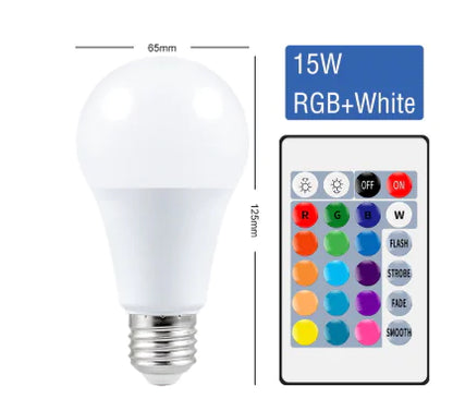 Smart RGB LED Bulb, E27, Remote Control