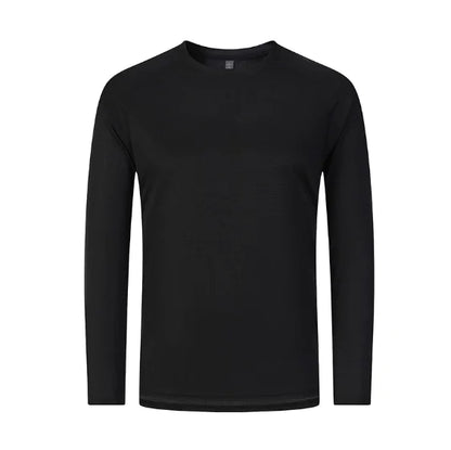 Men's Long Sleeve Fitness T-Shirt - Quick Dry & Breathable