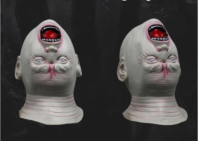 Halloween Alien Head Mask with Zombie Demon Design