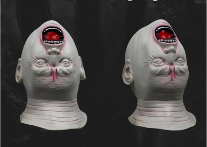 Halloween Alien Head Mask with Zombie Demon Design