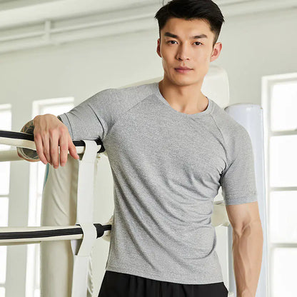 Men's Fitness Short Sleeve Quick-Dry Casual T-Shirt